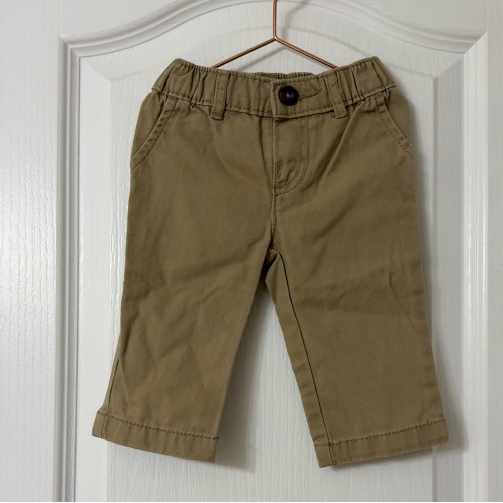 Carters Baby Boy Khaki Pants 100% Cotton 6 months